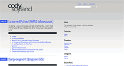 Desktop Screenshot of codysoyland.com